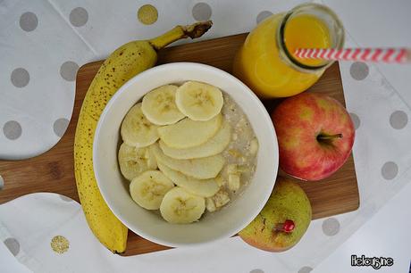 Porridge Poire Pomme Banane