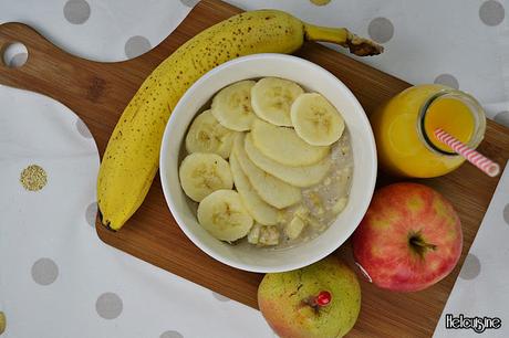 Porridge Poire Pomme Banane