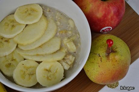 Porridge Poire Pomme Banane