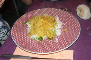 Mon curry de crevette aux courgettes express