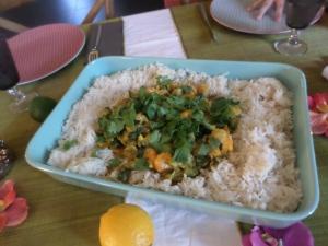 Mon curry de crevette aux courgettes express