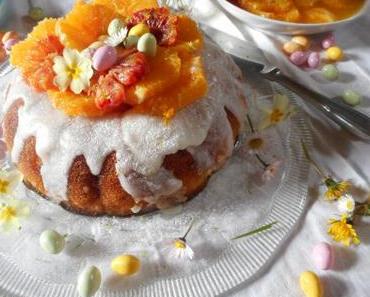 Le savarin Nid de Pâques aux oranges