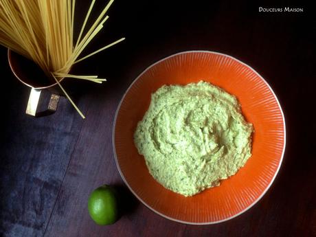 Pasta Verde !  Avocat Citron Vert Basilic   dans pâtes,riz, céréales pates-avocat