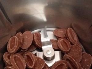 Tempérage du chocolat, cliquer sur les photos pour les agrandir