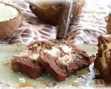 ღ " Miam " Fondant marbré à la noix de coco