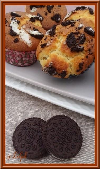 Muffins aux Oréos.