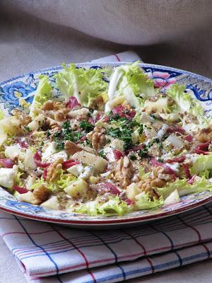 Salade de friseline au magret fumé