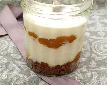 Cheesecake in a jar mangue passion / Mango and passion cheesecake in a jar