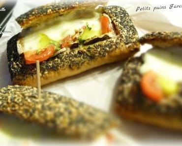 ღ " Miam " Petits pains farcis { Viande hachée - œufs de caille - Mozza -Champi et poivron }