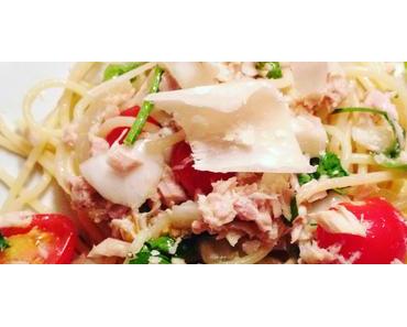 Pasta au thon et tomates cerises en  30 minutes chrono