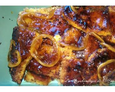 Poulet pané, sauce au citron