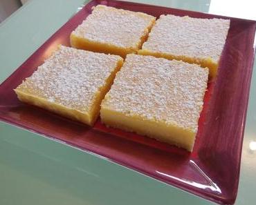 Carrés au citron - Recette New-Yorkaise