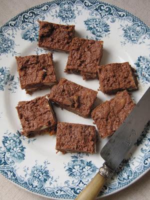 Carrés de chocolat aux fruits secs de Cécile