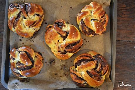 Petit Kringle à la pâte à tartiner (Brioche)