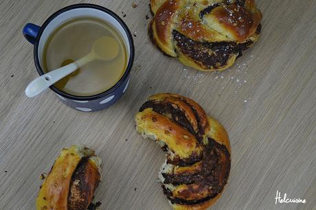 Petit Kringle à la pâte à tartiner (Brioche)