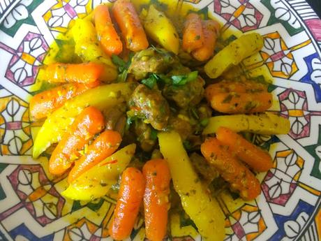 Tajine de Boeuf aux Carottes et Pomme de Terre