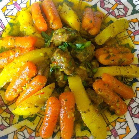 Tajine de Boeuf aux Carottes et Pomme de Terre