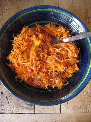 Salade de fenouil et de carottes râpées