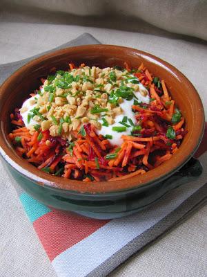 Salade de fenouil et de carottes râpées