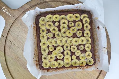 Gâteau au chocolat et bananes vegan