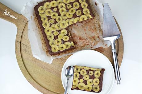 Gâteau au chocolat et bananes vegan