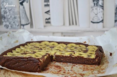 Gâteau au chocolat et bananes vegan