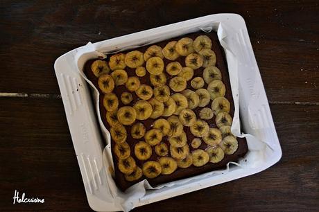 Gâteau au chocolat et bananes vegan