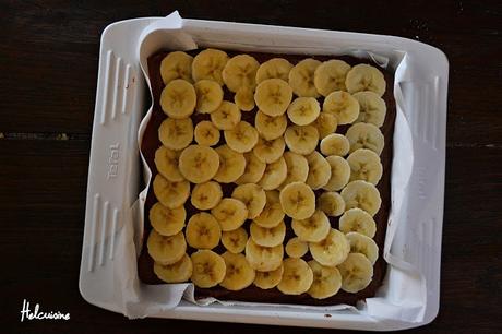 Gâteau au chocolat et bananes vegan