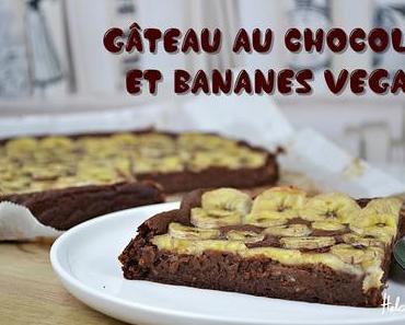 Gâteau au chocolat et bananes vegan