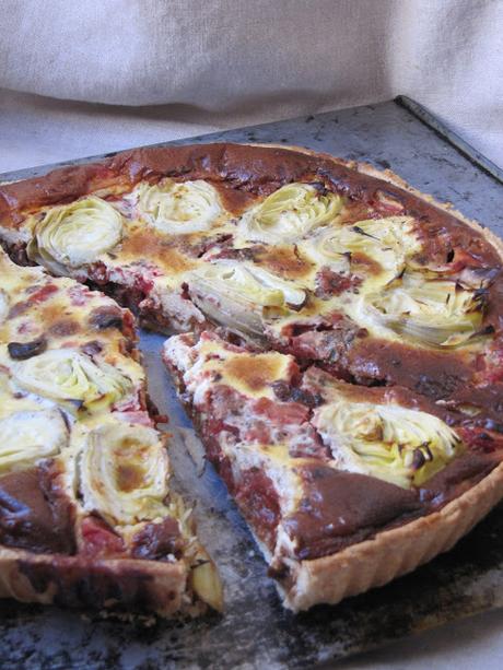 Quiche aux coeurs d'artichaut