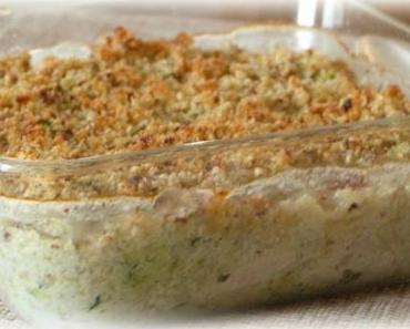 ღ " Miam " Crumble Poulet -Courgette - Chèvre mentholé