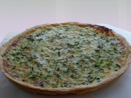 Tarte salée, courgettes,mascarpone