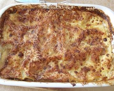 Lasagnes au jambon et aux champignons