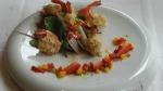 joa, salade crevette en tempura et amande, institut paul bocuse