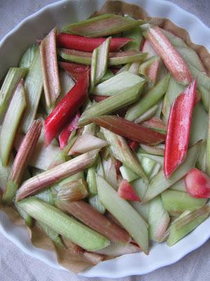 Gâteau renversé à la rhubarbe