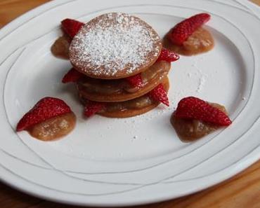 Mille-feuille express fraise rhubarbe