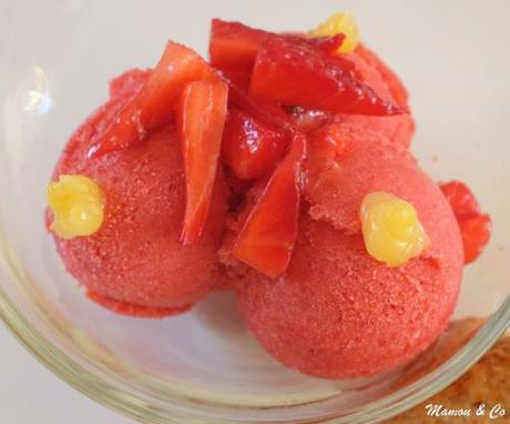 Sorbet aux fraises