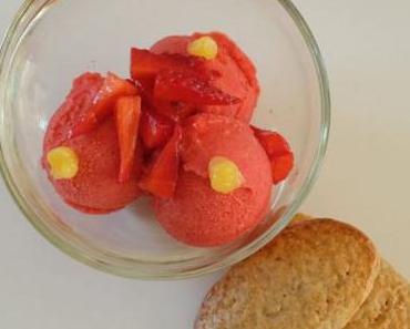 Sorbet aux fraises