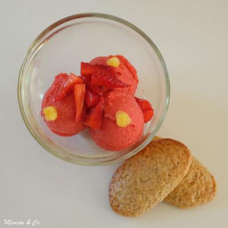 Sorbet aux fraises