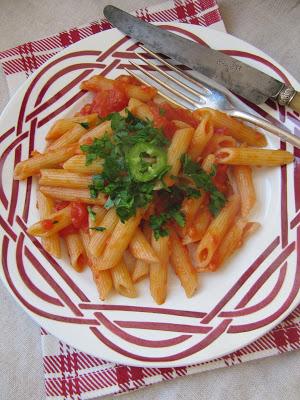 Des penne all'arrabbiata à Rome