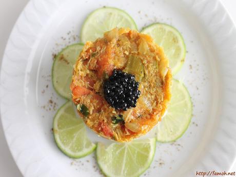 Matété de crabe et sa touche de caviar