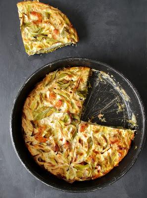 Clafoutis de Poireaux à l'Asiatique