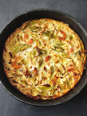 Clafoutis de Poireaux à l'Asiatique