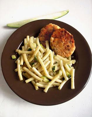 Croquettes Figatelli / Jambon & Macaronis aux Courgettes