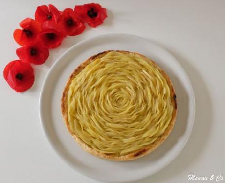 Tarte rosace aux pommes et crème d’amandes