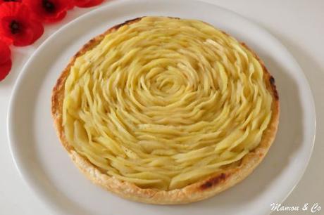 Tarte rosace aux pommes et crème d’amandes