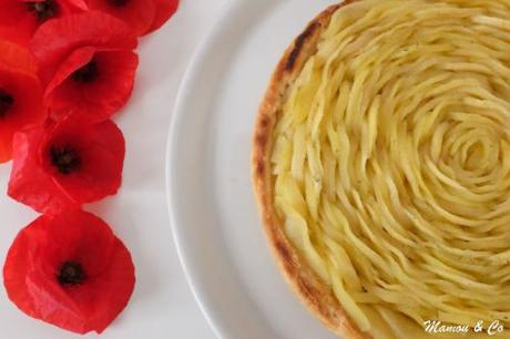 Tarte rosace aux pommes et crème d’amandes