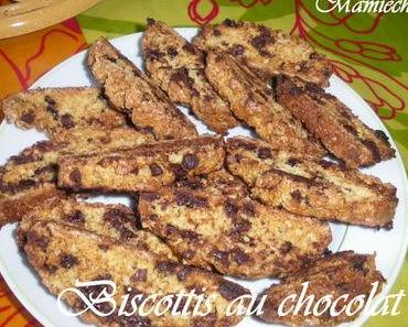 Biscottis aux pépites de chocolat