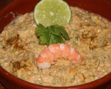 TARTINADE DE CREVETTES AU CURRY