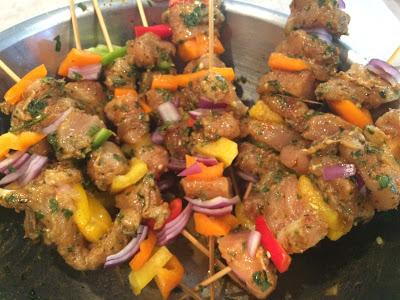 Fajitas de Poulet en Brochette